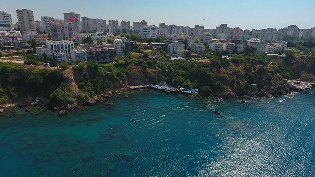 Falez plajlarına yoğun ilgi