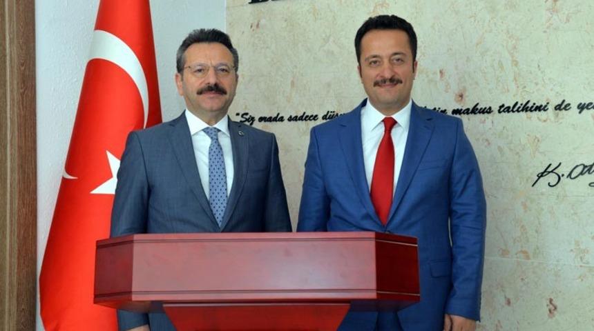 Vali Aksoy, Vali Şent&uuml;rk ile bir araya geldi