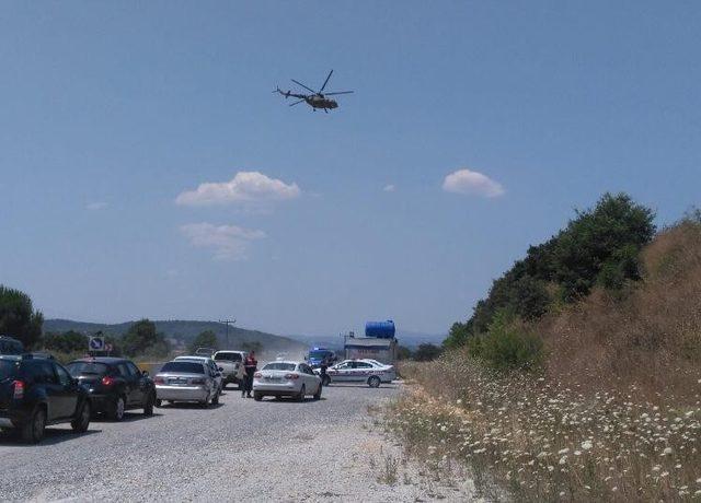 Çanakkale trafiğine havadan denetim