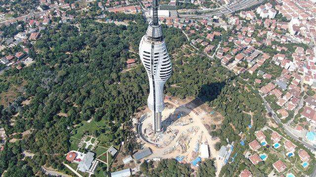 Çamlıca kulesinde sona doğru