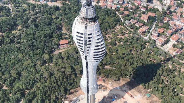 Çamlıca kulesinde sona doğru