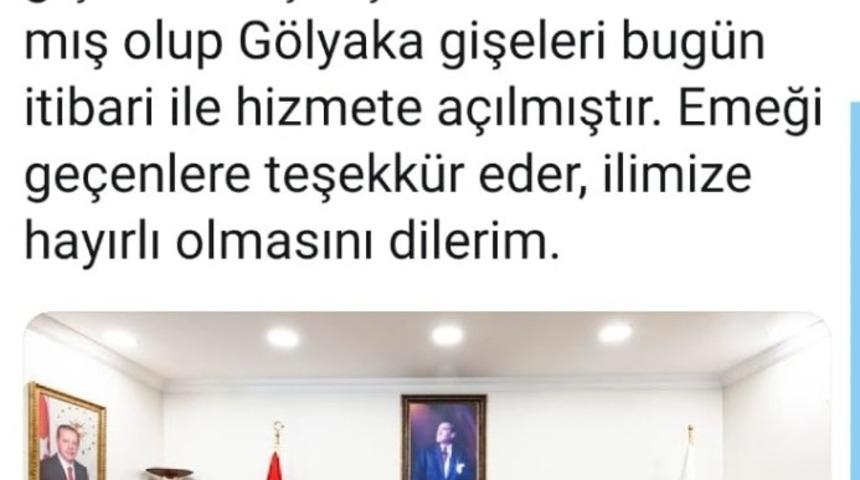 Vali Dağlı sosyal medya hesabından a&ccedil;ıkladı