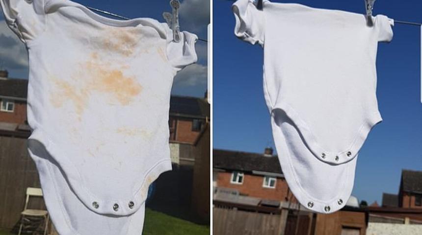  Ne deterjan, ne de çamaşır suyu! Annenin leke çıkarıcı formülüne çok şaşıracaksınız