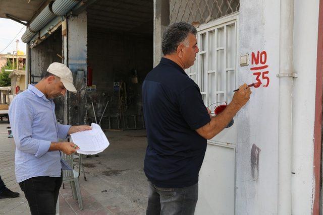 Yüreğir’de numarataj çalışmaları başladı