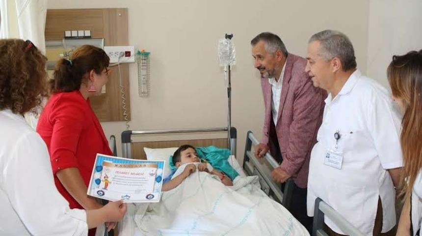 Başkan Kılı&ccedil; &ccedil;ocukların heyecanına ortak oldu