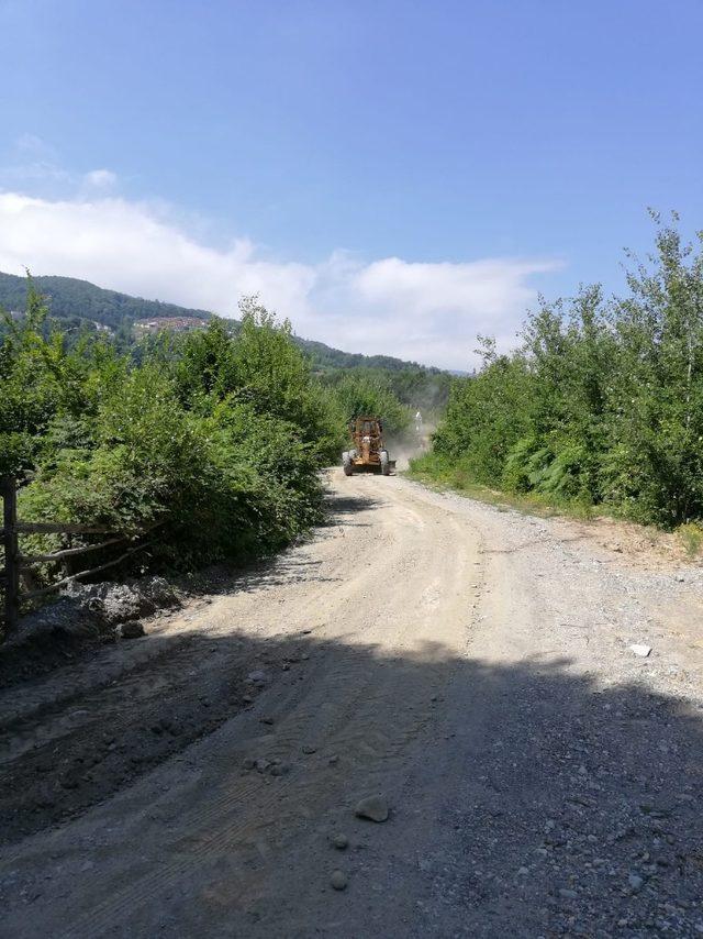 Sapanca Belediyesi Fen İşleri ekipleri ıslah çalışması yapıyor