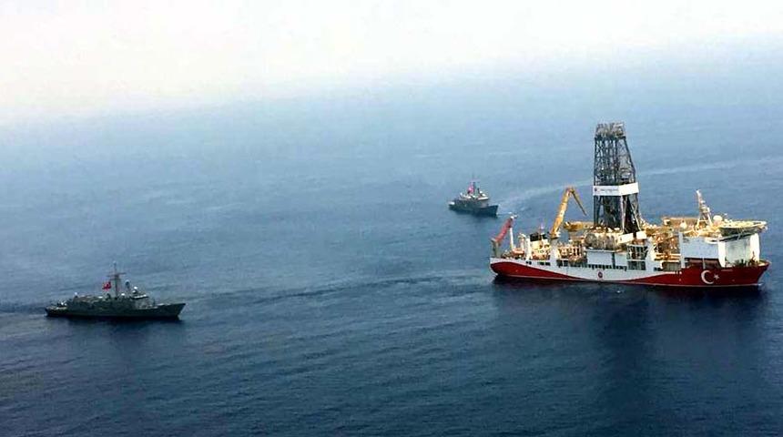 Yer: Doğu Akdeniz! Sondaj gemilerine denizden ve havadan koruma