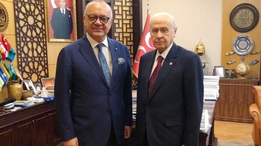 Başkan Erg&uuml;n MHP Lideri Bah&ccedil;eli&rsquo;yi ziyaret etti