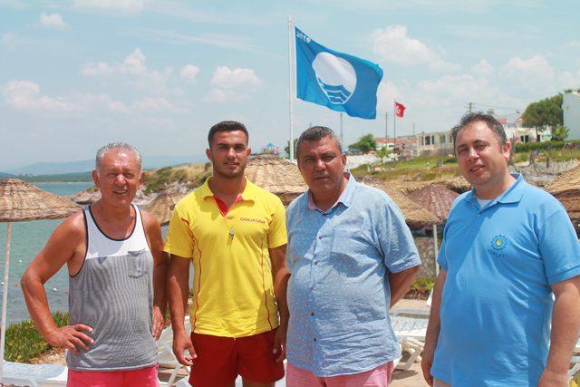 Tatil sitesinin plajına 7'nci kez Mavi Bayrak