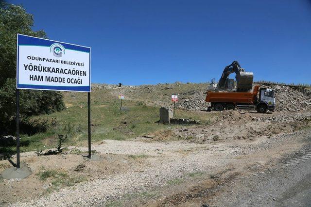 Odunpazarı Belediyesi hammadde ocağı açtı