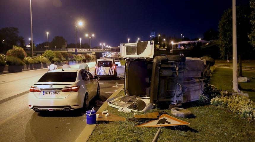 Alkollü sürücünün makas atma sevdası ortalığı savaş alanına çevirdi!