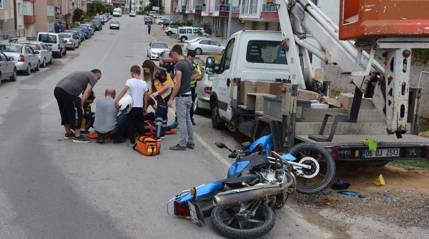 Sinop&rsquo;ta motosiklet kazası: 1 yaralı
