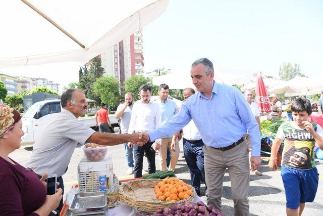 Başkan Esen, Uncalı Pazarı esnafıyla buluştu