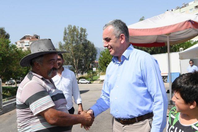 Başkan Esen, Uncalı Pazarı esnafıyla buluştu