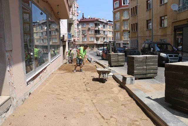 Ordu’da kaldırım çalışmaları tamgaz