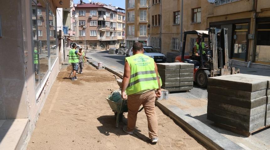 Ordu&rsquo;da kaldırım &ccedil;alışmaları tamgaz