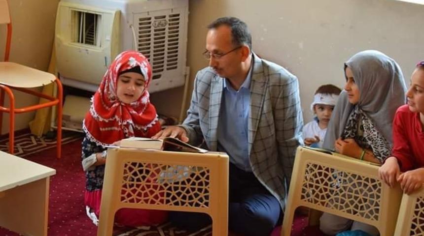 Başkan Saklı&rsquo;dan Kur&rsquo;an kurslarına ziyaret