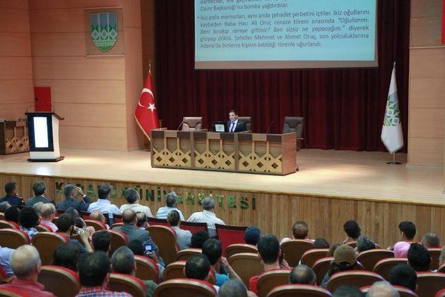 KBÜ’de “15 Temmuz Darbe Girişimi ve Türk Gençliği ” konferansı