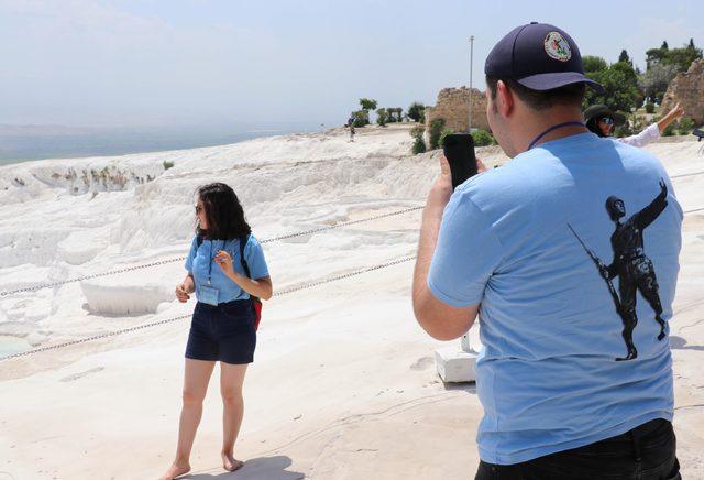 Şehit ve gazi çocukları Pamukkale'yi gezdi