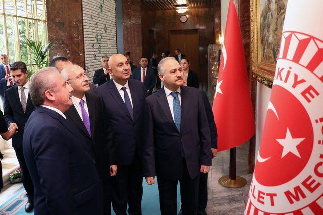 Kılıçdaroğlu'ndan Meclis Başkanı Şentop'a ziyaret 
