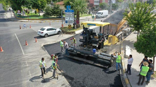 Çevre Bulvarında asfaltlama çalışması başladı