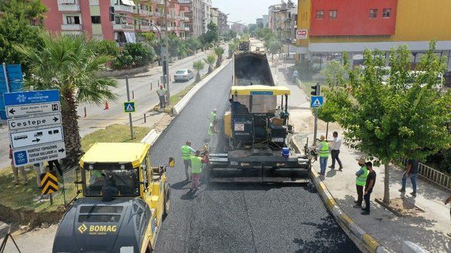 Çevre Bulvarında asfaltlama çalışması başladı