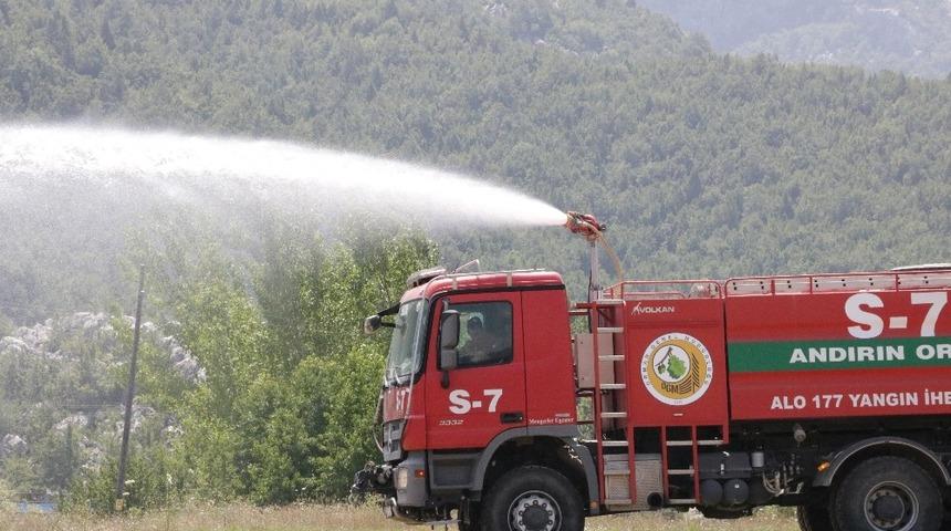 Kahramanmaraş&rsquo;ta orman yangınlarıyla m&uuml;cadele