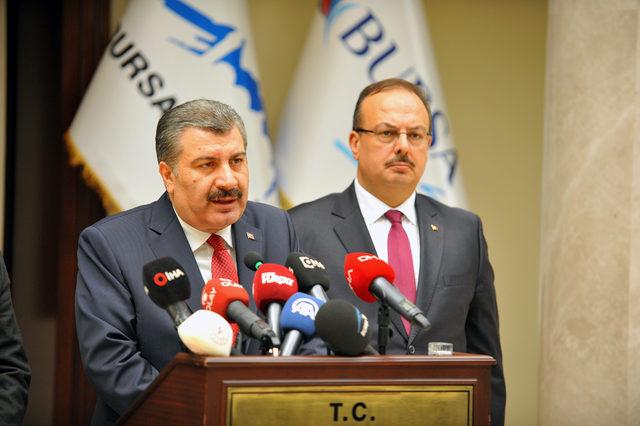 Sağlık Bakanı Fahrettin Koca, Bursa'da