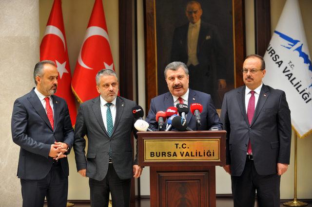 Sağlık Bakanı Fahrettin Koca, Bursa'da
