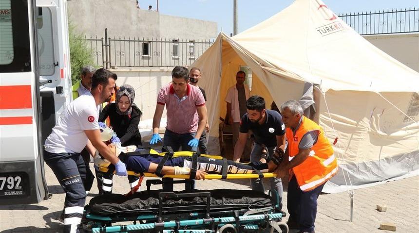 Gerger’de Devlet Hastanesi HAP tatbikatı yapıldı