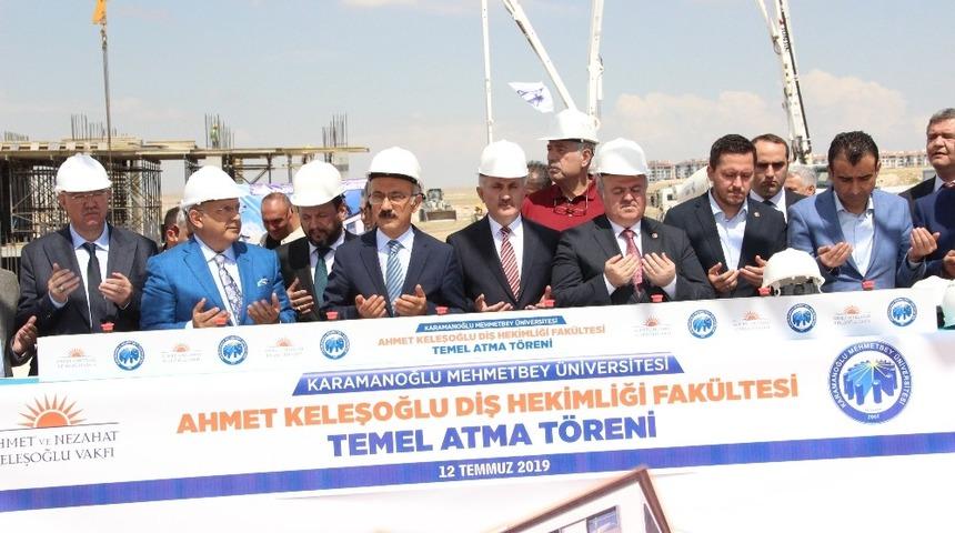 Karaman&rsquo;da Ahmet Keleşoğlu Diş Hekimliği Fak&uuml;ltesinin temeli atıldı