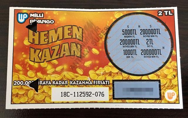 Kazıkazan'dan 200 bin TL'lik büyük ikramiye Antalya'ya çıktı