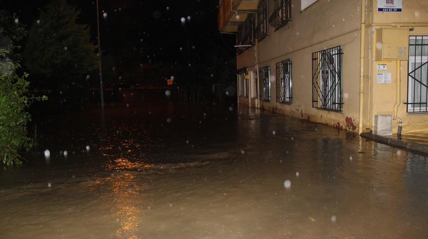 Ordu'da şiddetli yağış sele neden oldu