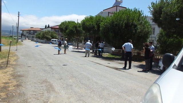 Kara yolunu telle kapattı