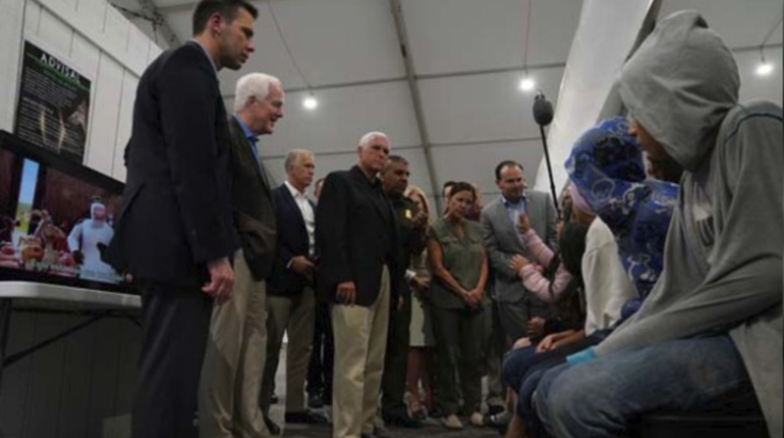 Tek kelimeyle skandal! Pence'nin ziyareti sırasında ortaya çıktı!