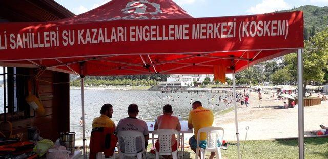 Kocaeli’nin plajlarında hasta nakil hizmeti