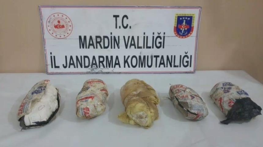 Mardin'de 7 kilogram patlayıcı madde ele geçirildi