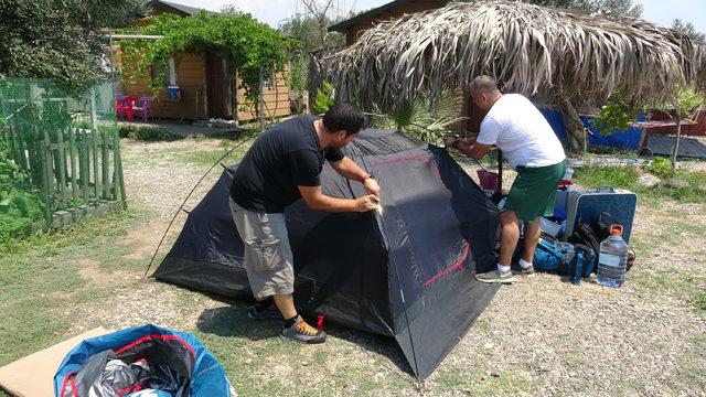 Kuzey Ege'de çadır kamplarına yoğun ilgi