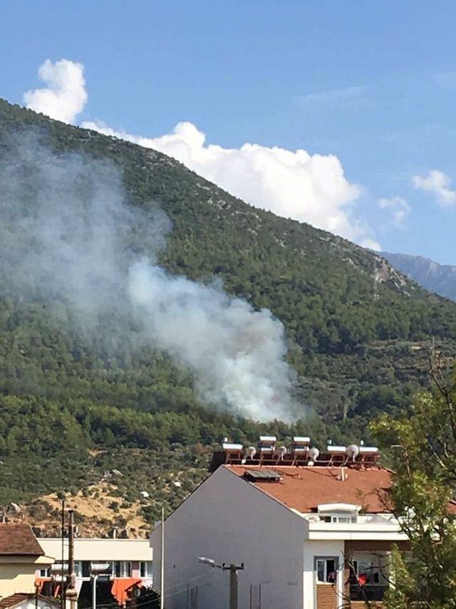 Fethiye’de orman yangını