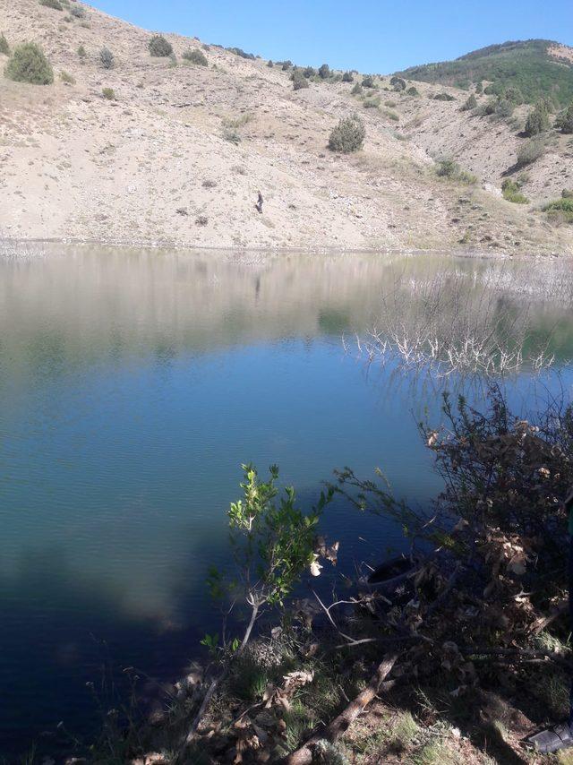 Gölete giren iki arkadaştan biri kurtuldu, diğer kayboldu