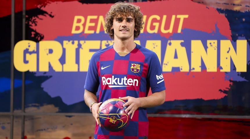 Barcelona, Antoine Griezmann'ı tanıttı 