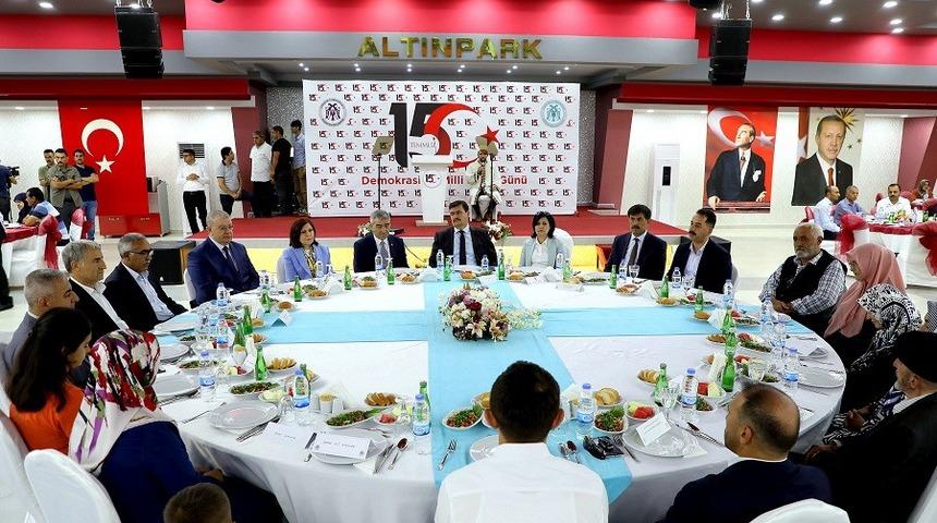 Erzincan’da şehit aileleri ve gaziler ile biraraya gelindi