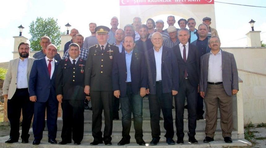 Bayburt’ta Şehit Kadınlar İffet Anıtı ziyaret edildi