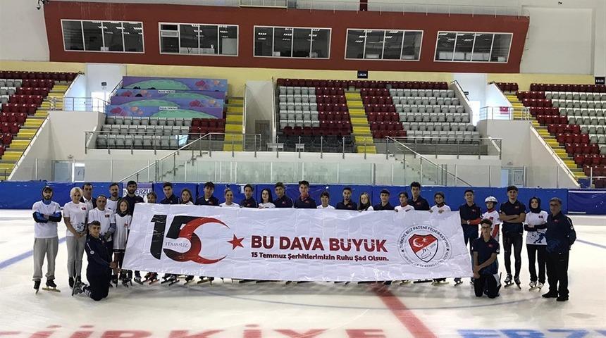 S&uuml;rat Pateni Milli takımı 15 Temmuz&rsquo;u unutmadı