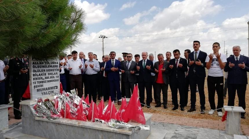 Karamanlı 15 Temmuz şehidi mezarı başında anıldı
