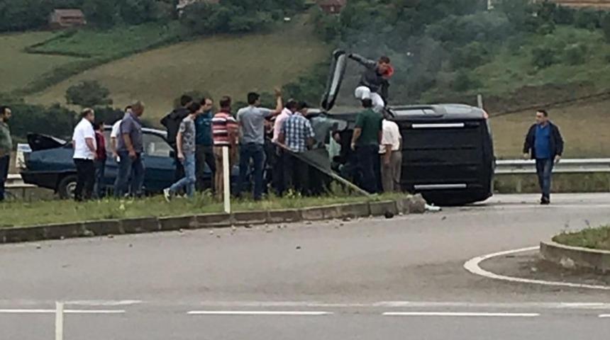 Sinop&rsquo;ta trafik kazası: 5 yaralı