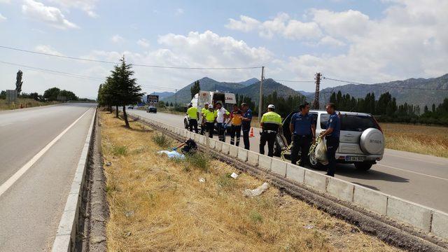 Cipin çarptığı bisikletin sürücüsü öldü