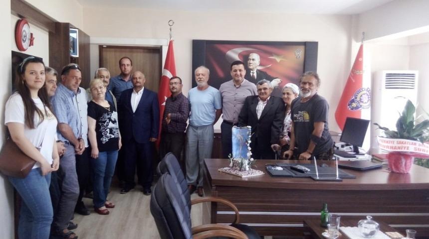 Sakatlar Derneği y&ouml;netimi, Emniyet M&uuml;d&uuml;r&uuml; Korkmaz&rsquo;ı ziyaret etti