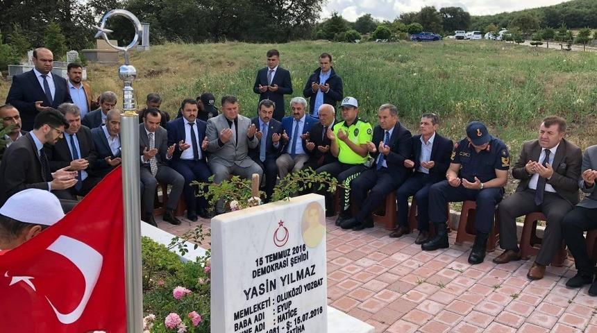 15 Temmuz Şehidi Yasin Yılmaz kabri başında anıldı
