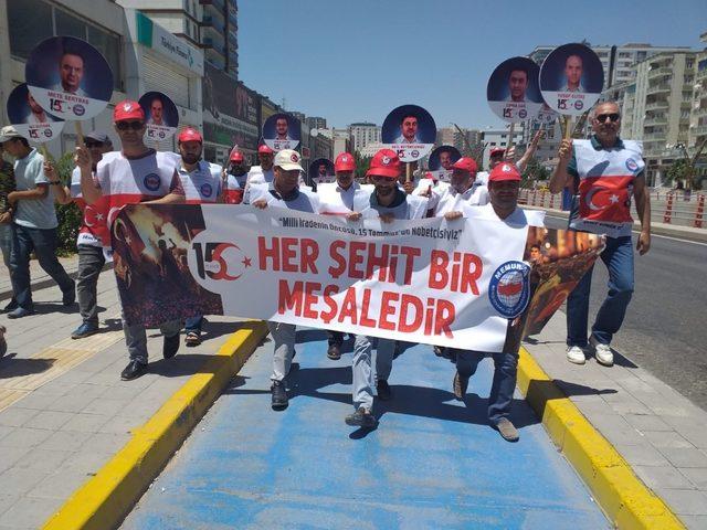 Mardin’de 15 Temmuz Demokrasi ve Milli Birlik yürüyüşü